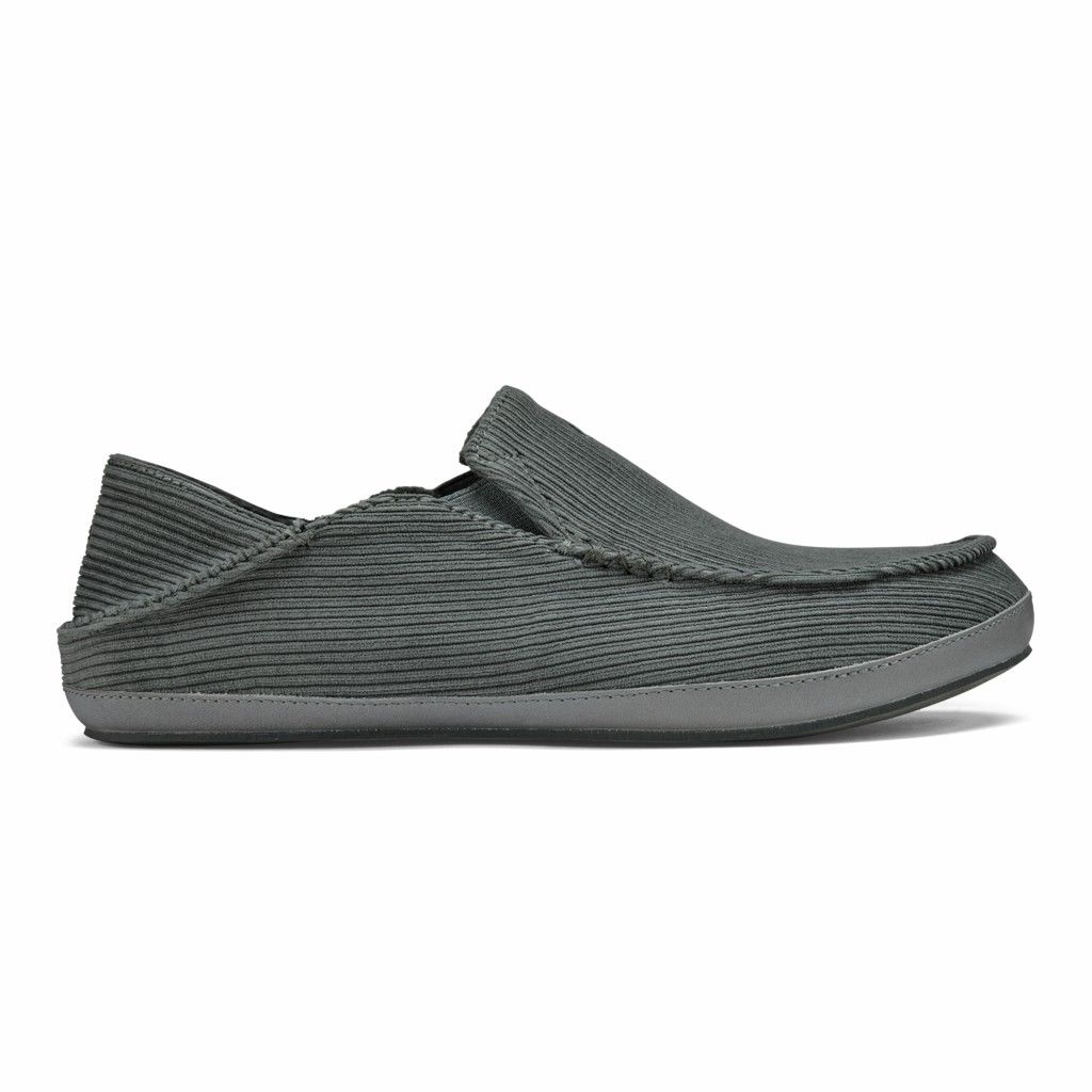 Zapatos Olukai Moloā ‘Ie Slipper - Pantuflas Hombre Grises 20590-613